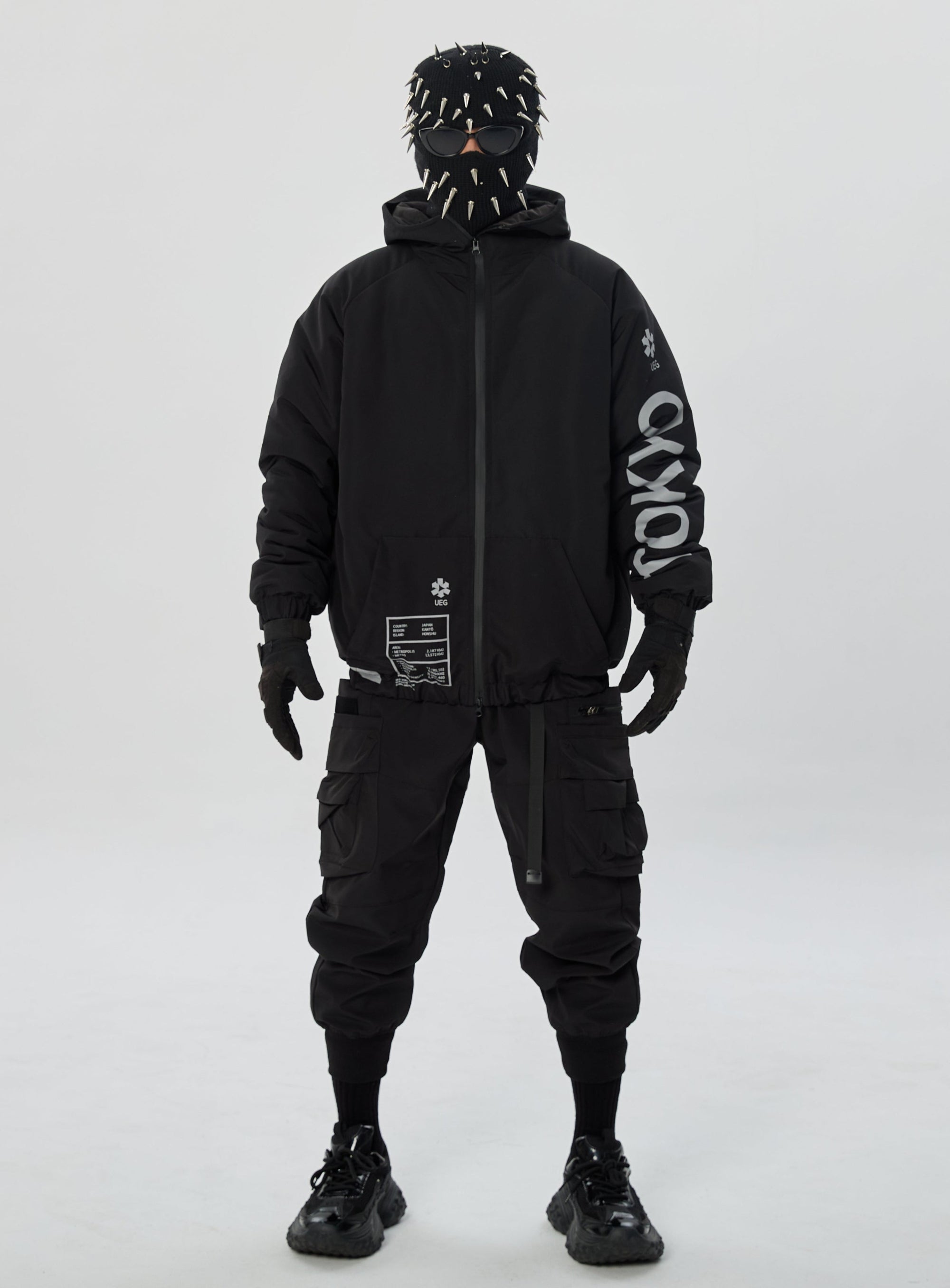 IB433 Black Winter Tokyo Parka Jacket